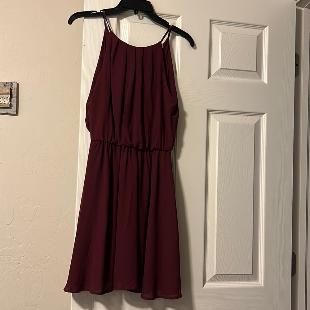 Maroon dress